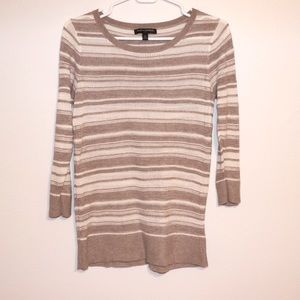 Off white and tan Banana Republic Top